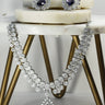 Mirah AD Necklace Set - Elegant Jewelry with purple teardrop pendant and earrings, featuring CZ stones in classic style.