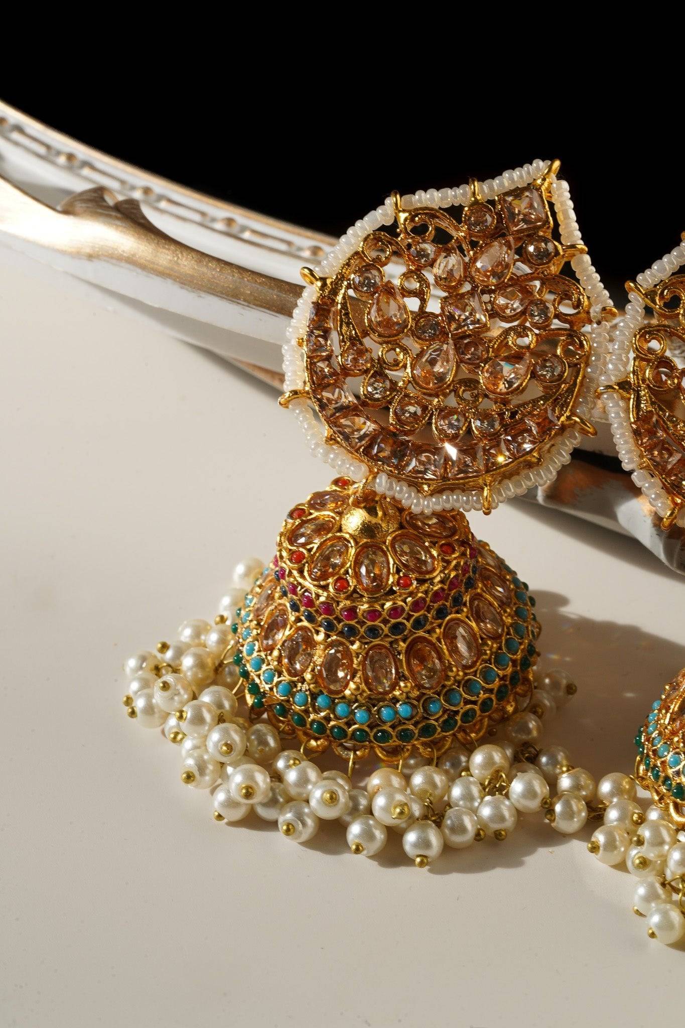 Mishti - Statement Jhumka Earrings Jhumkas from Inaury