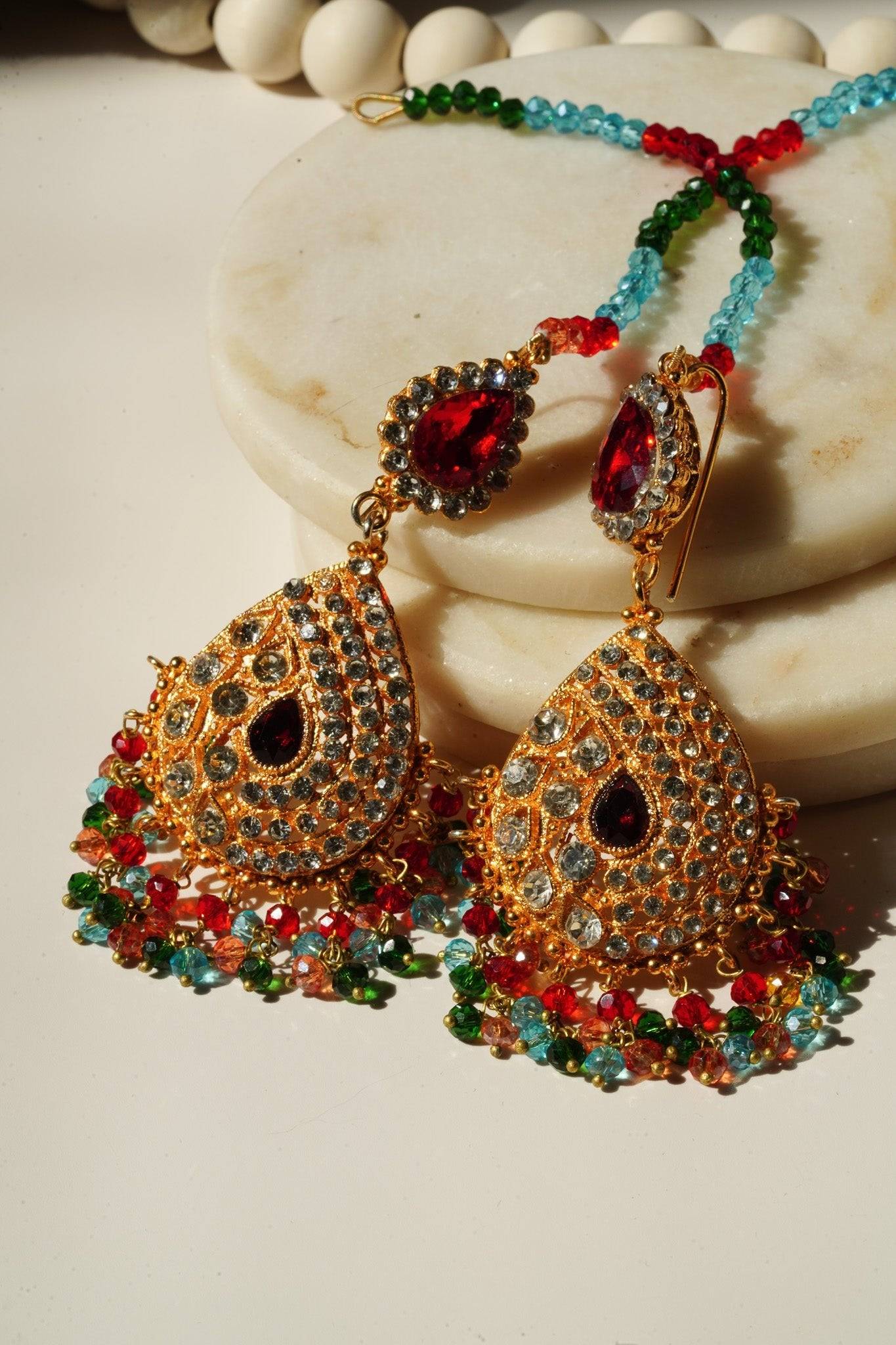 Naima - Handcrafted Lightweight Dangler Earrings Chandelier from Inaury