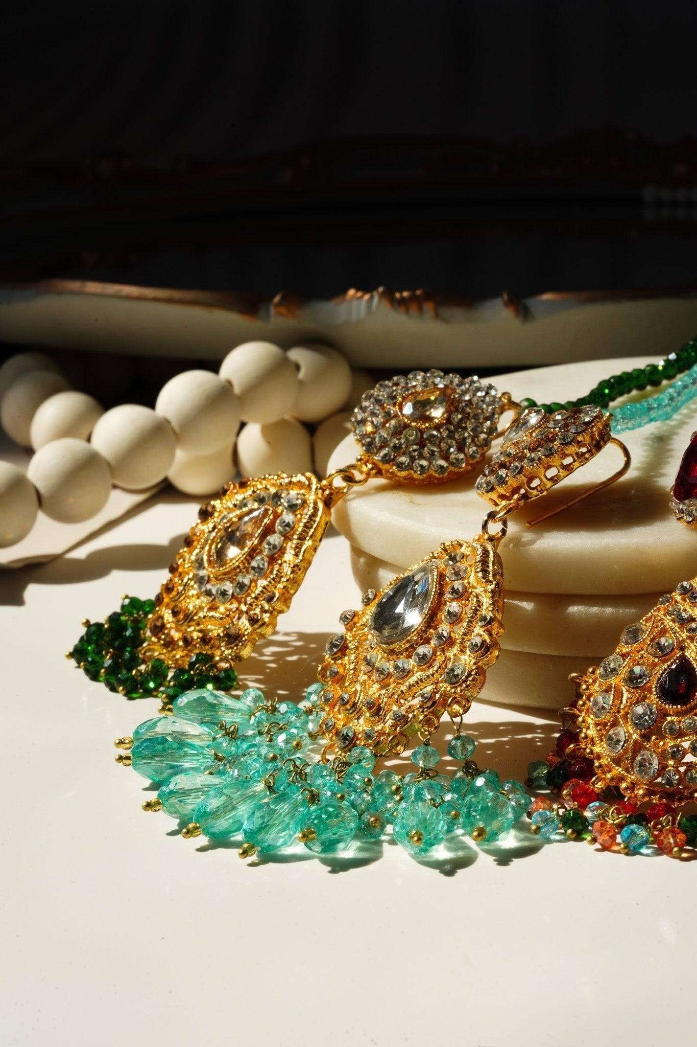 Naima - Handcrafted Lightweight Dangler Earrings Chandelier from Inaury
