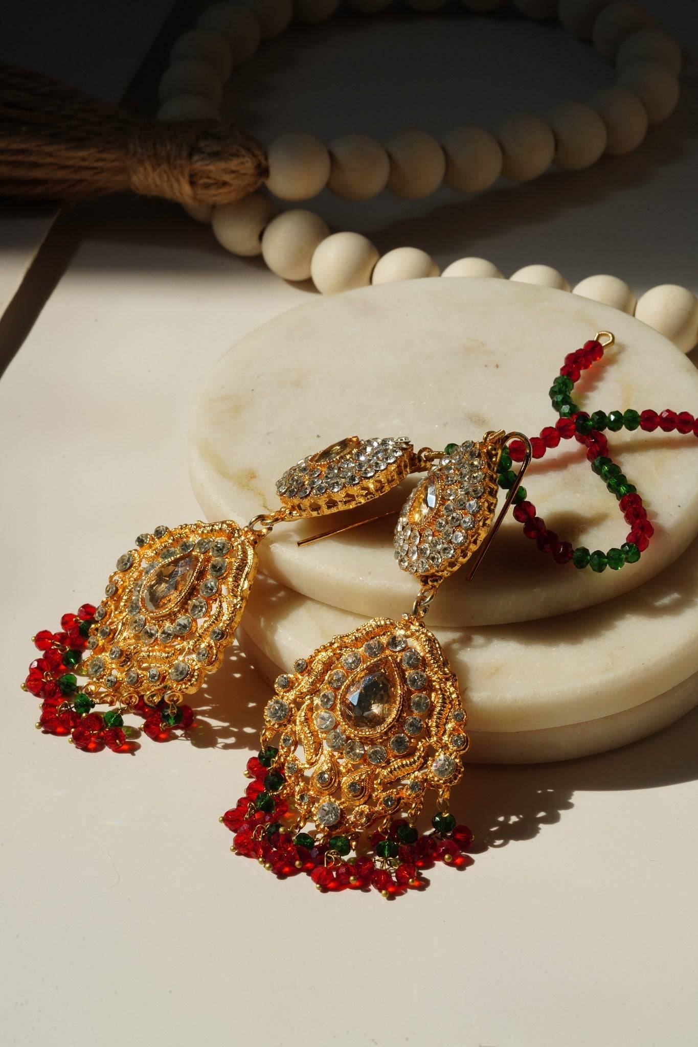 Naima - Handcrafted Lightweight Dangler Earrings Chandelier from Inaury
