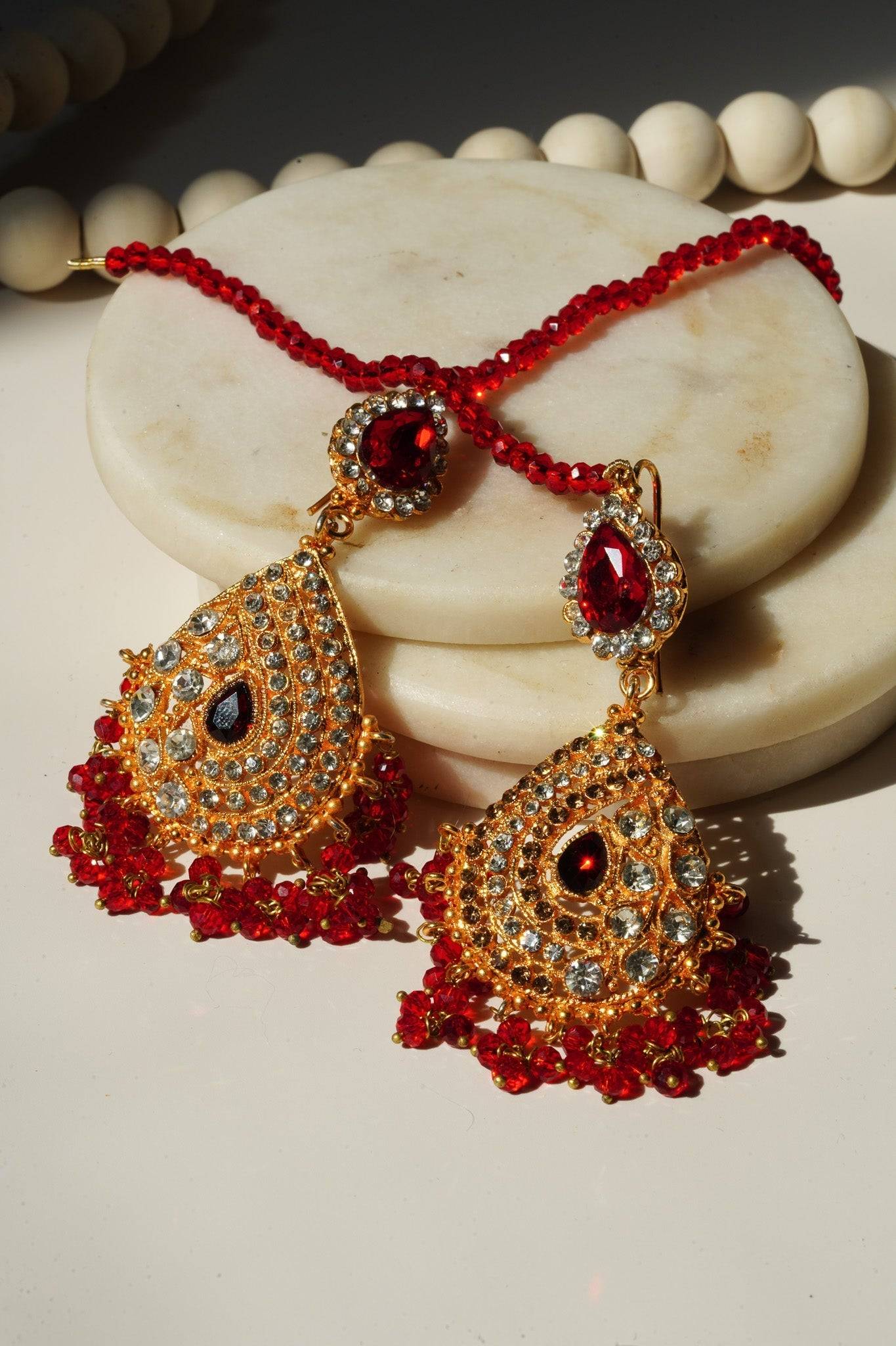 Naima - Handcrafted Lightweight Dangler Earrings Chandelier from Inaury