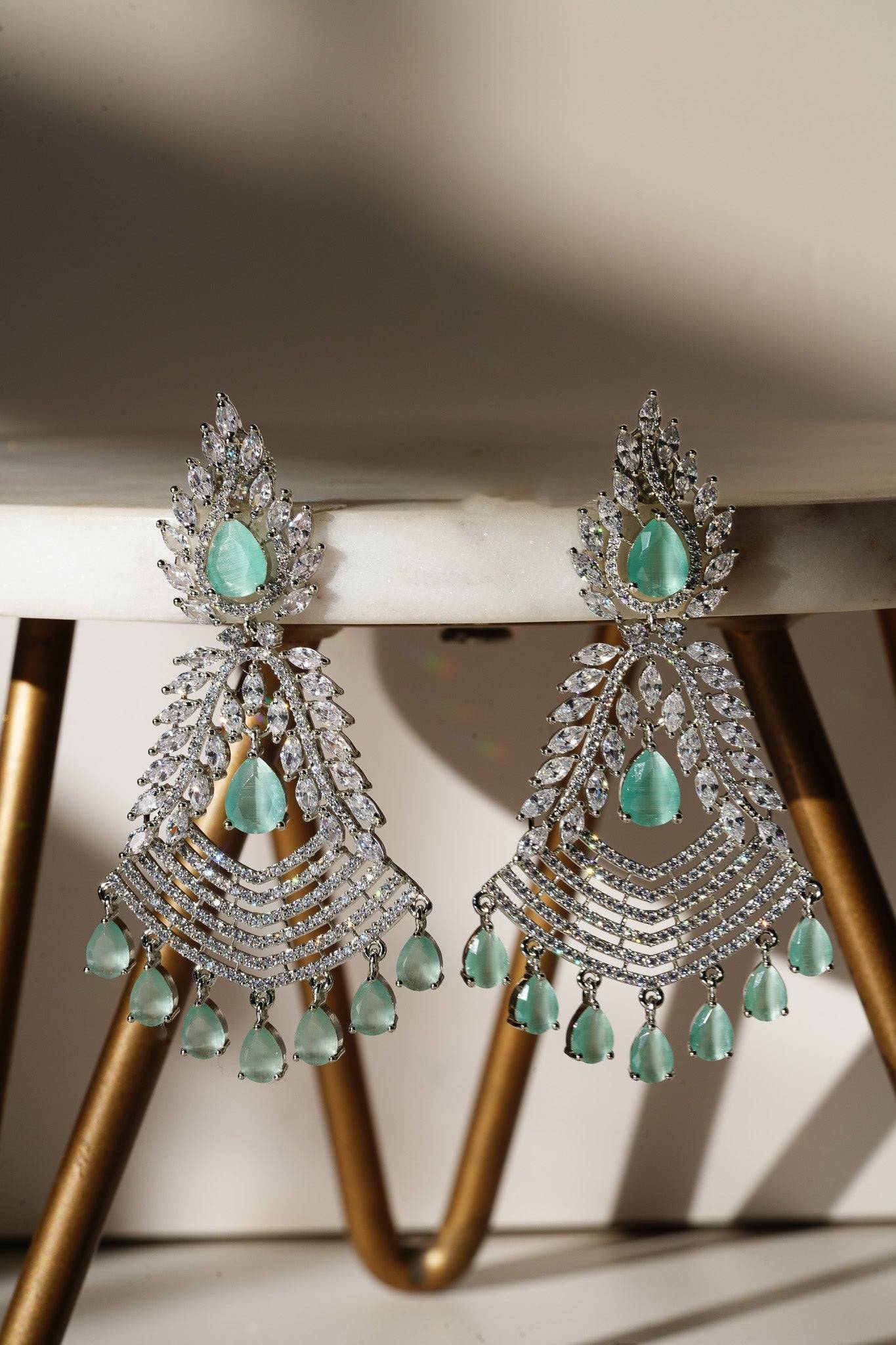 Natasha - AD Chandelier Earrings Chandelier from Inaury