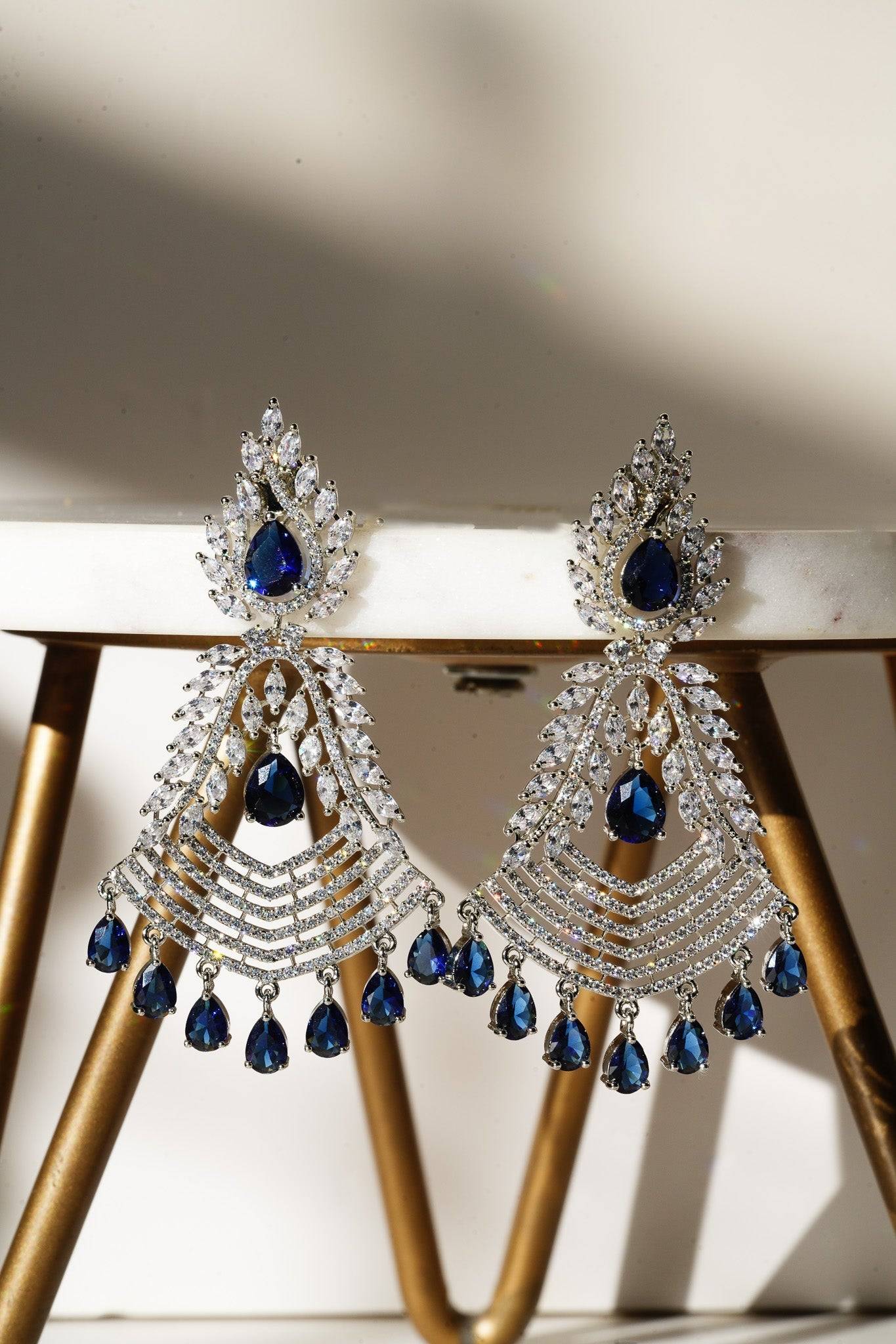 Natasha - AD Chandelier Earrings Chandelier from Inaury