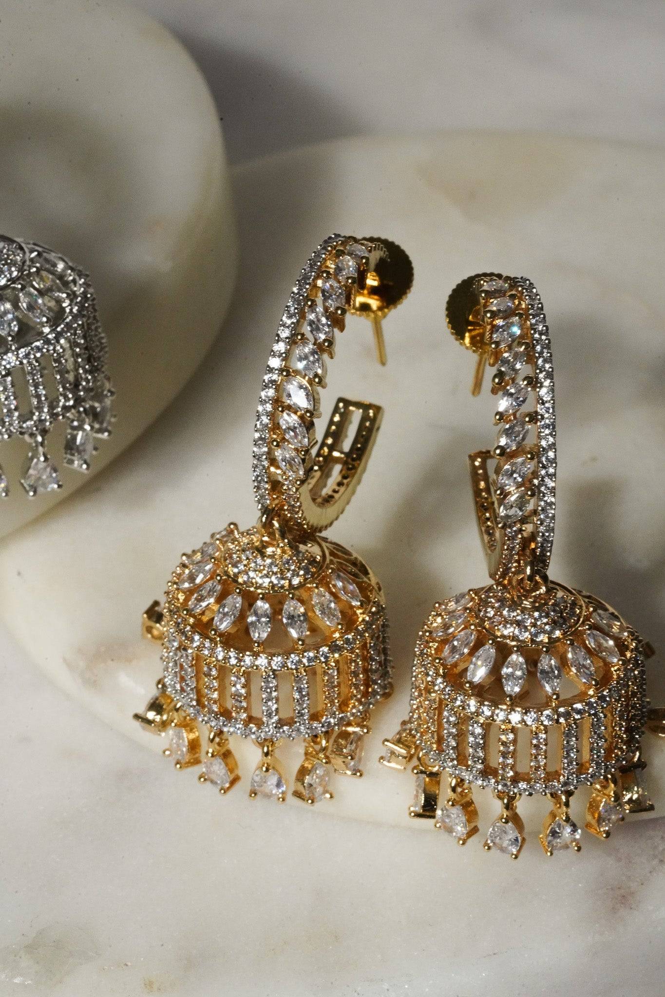 Parisa - AD Hoop Jhumka Jhumkas from Inaury