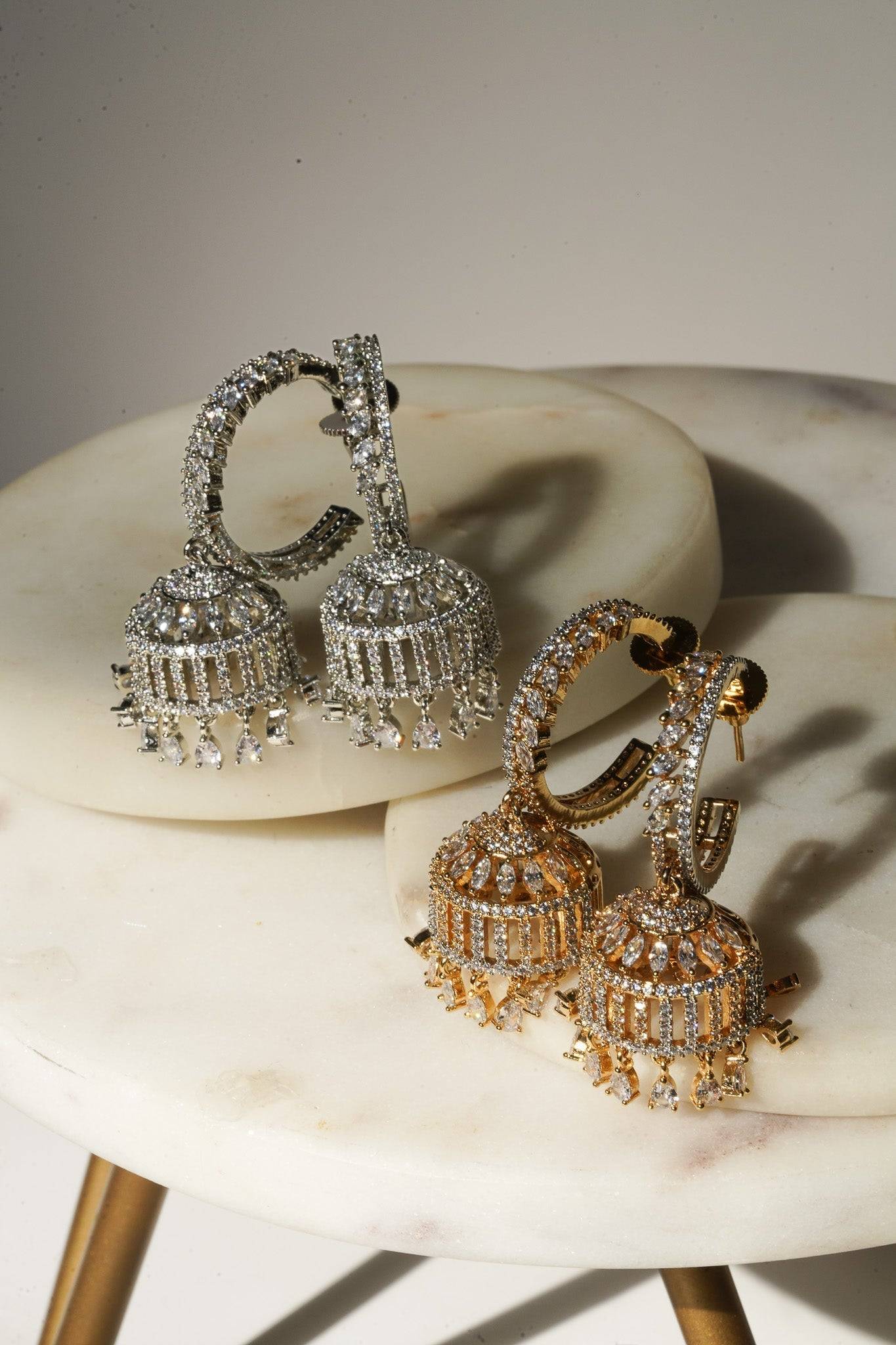 Parisa - AD Hoop Jhumka Jhumkas from Inaury