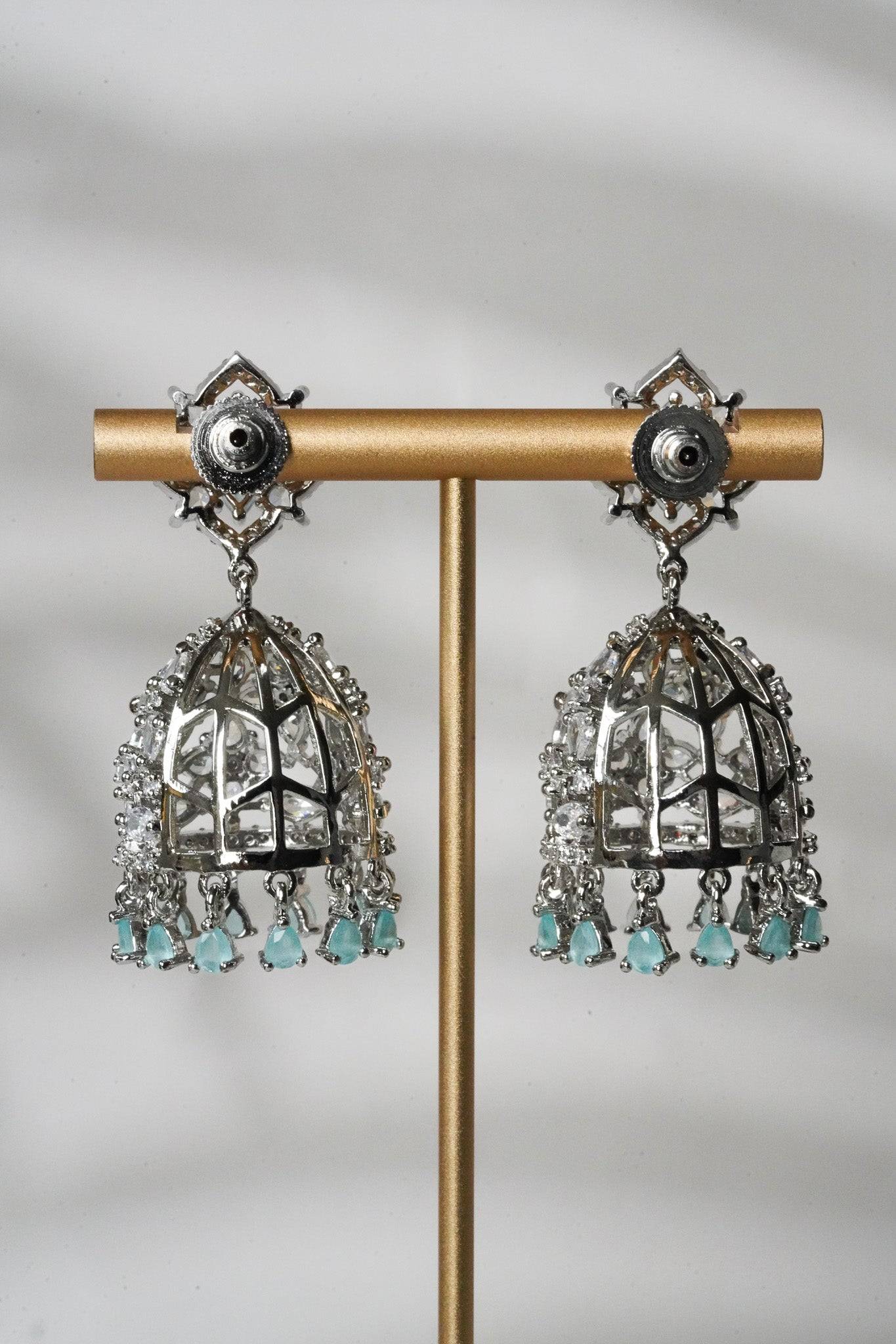 Pooja - Jhumka Earring and Mini Tikka Set Earrings & Tikka Set from Inaury
