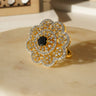 Rida - Floral Adjustable AD Ring Rings from Inaury