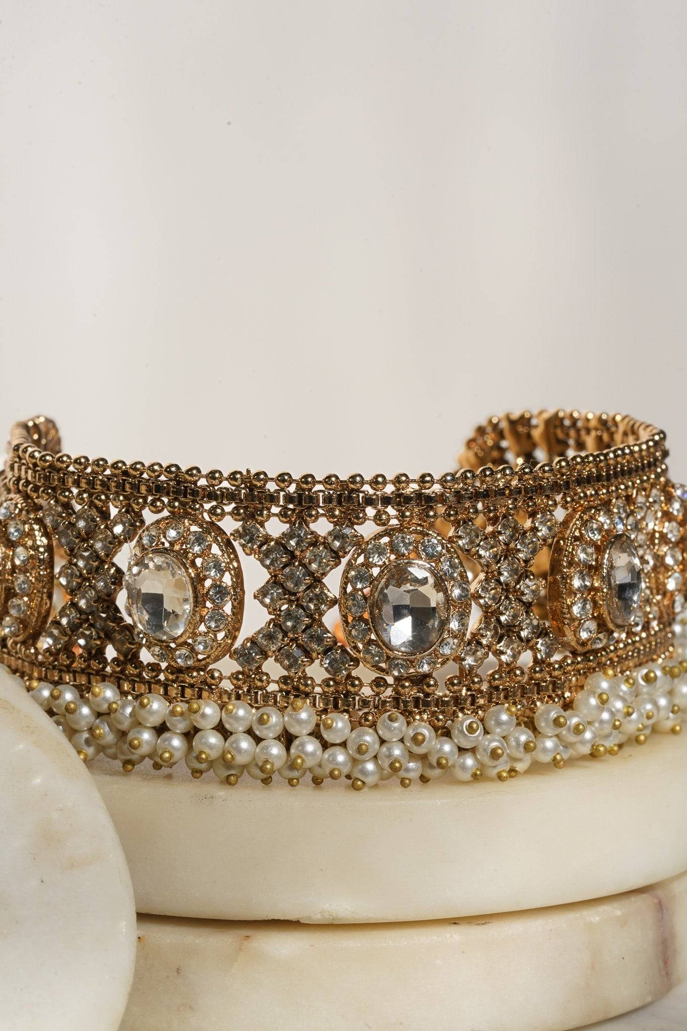 Buy Online Kundan Choker Indian necklace Set, Bridal jewellery, Pakistani  jewellery, Wedding jewellery, - Zifiti.com 1078854