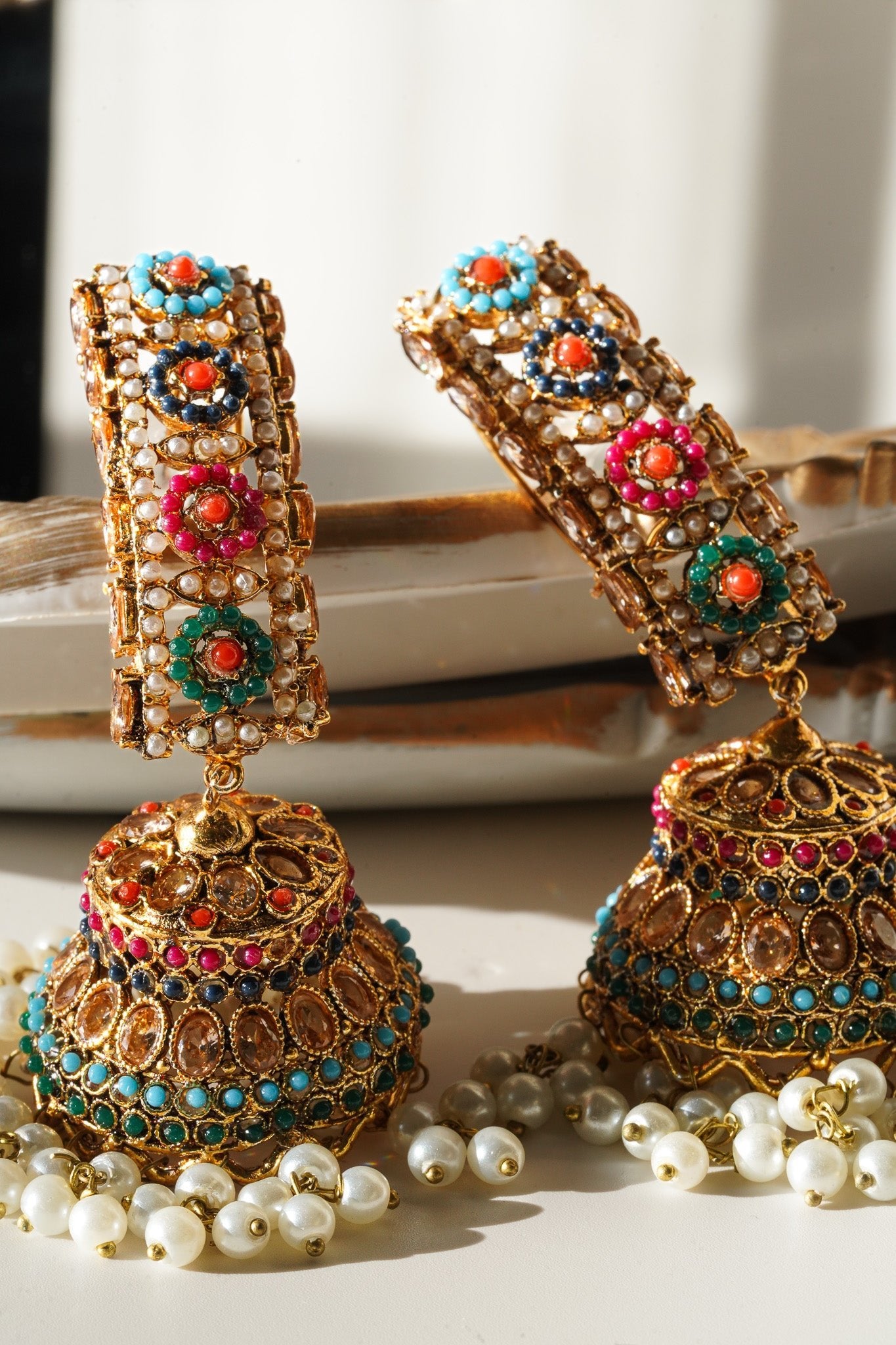 Roya - Jhumka Earrings Jhumkas from Inaury