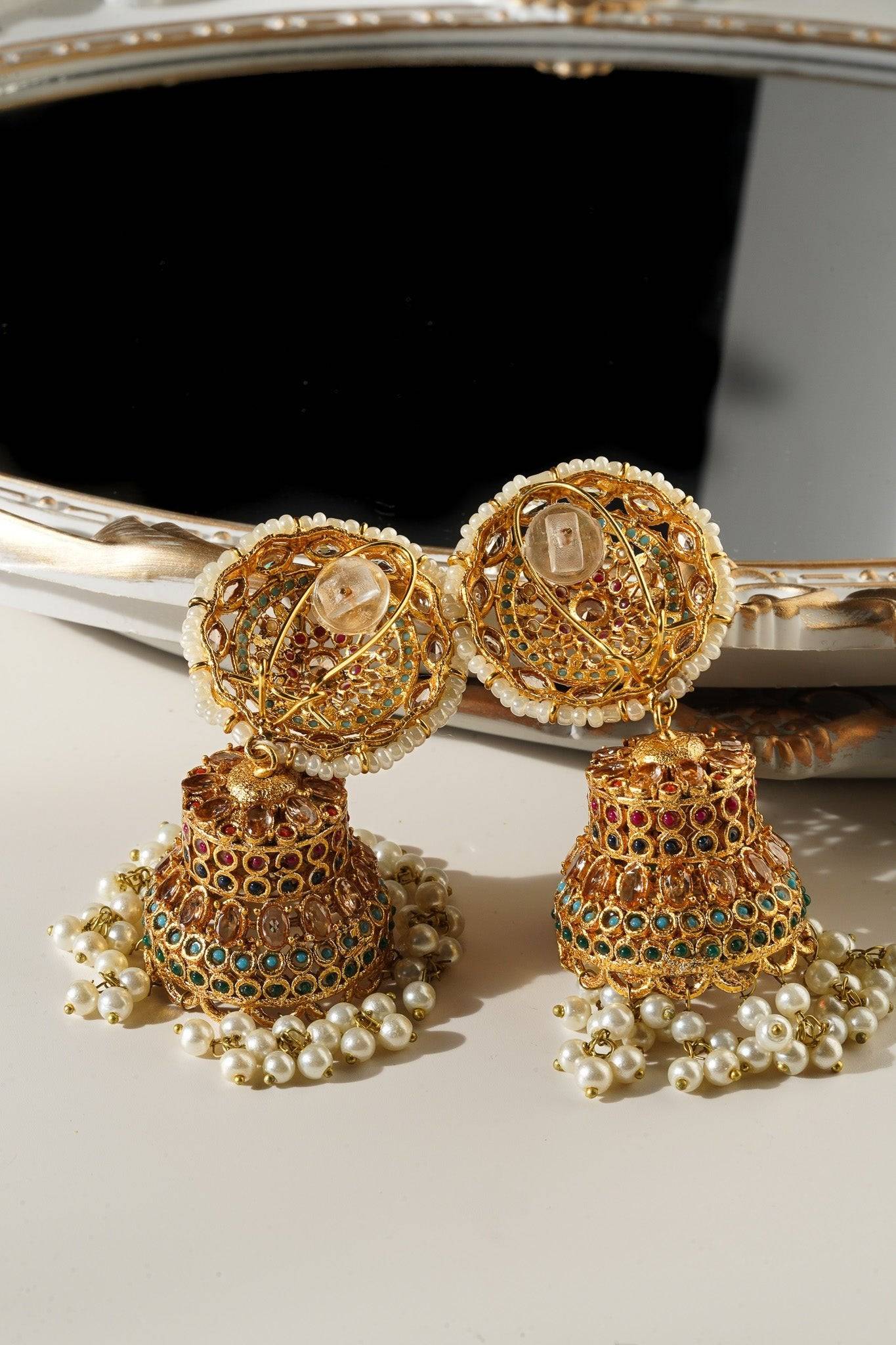 Samreen - Statement Jhumka Earrings Jhumkas from Inaury