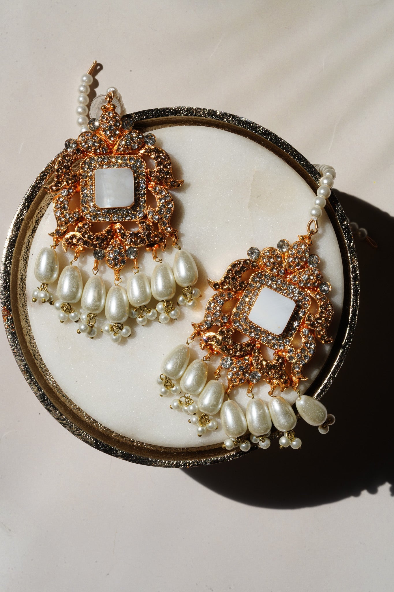 Sana- Choker Necklace Set With Earrings & Tikka Choker Necklace Set from Inaury