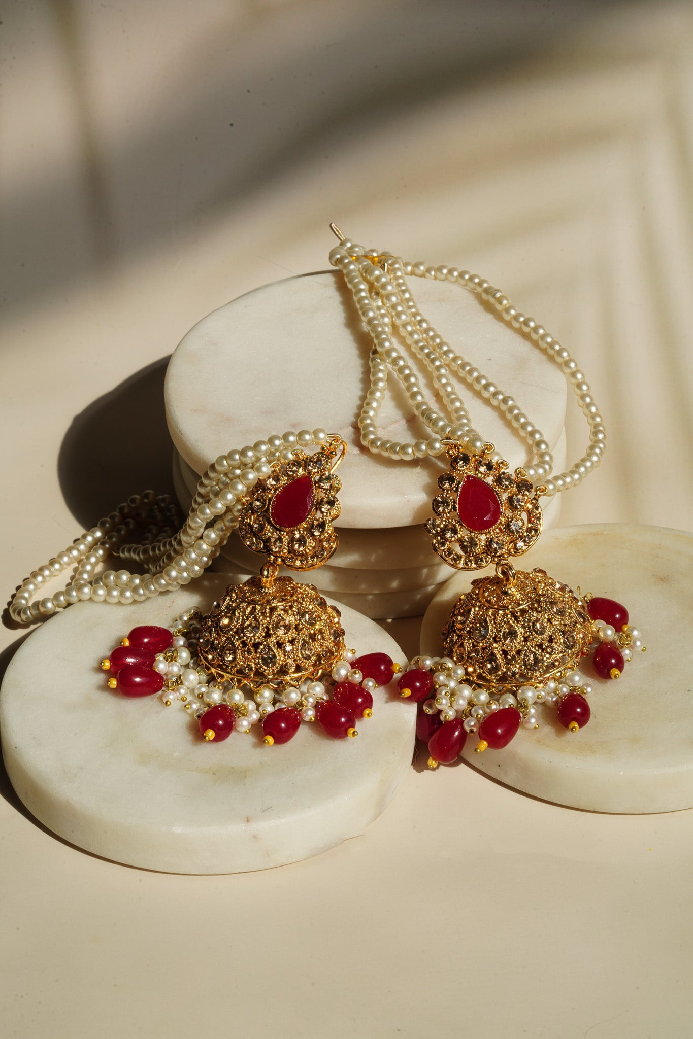 Sareena - Mirror Embellished Choker Necklace Set Choker Necklace Set from Inaury