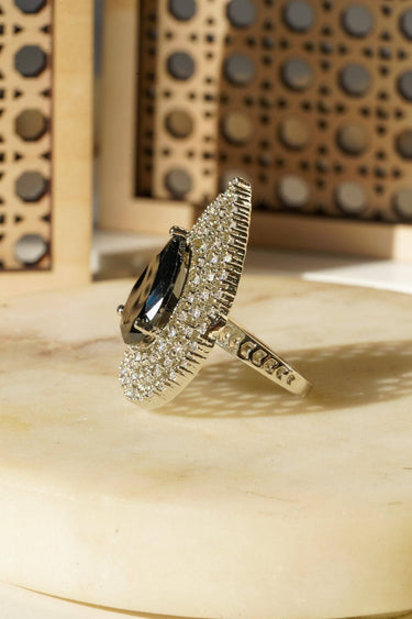 Shaffa - Teardrop AD Adjustable Ring Rings from Inaury