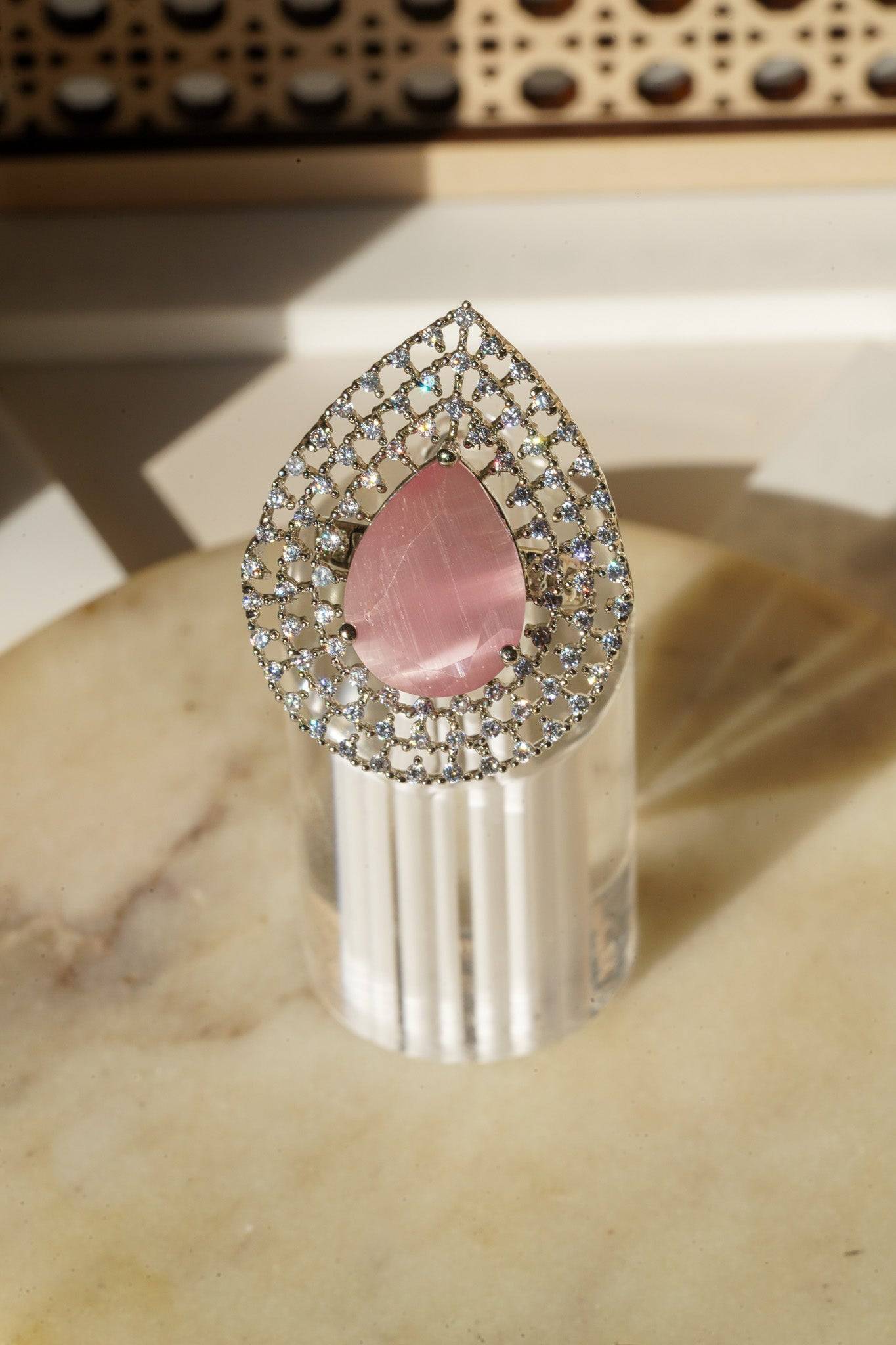 Shaffa - Teardrop AD Adjustable Ring Rings from Inaury