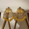 Shaina - Gold AD Chandbali Earrings Chandbali from Inaury