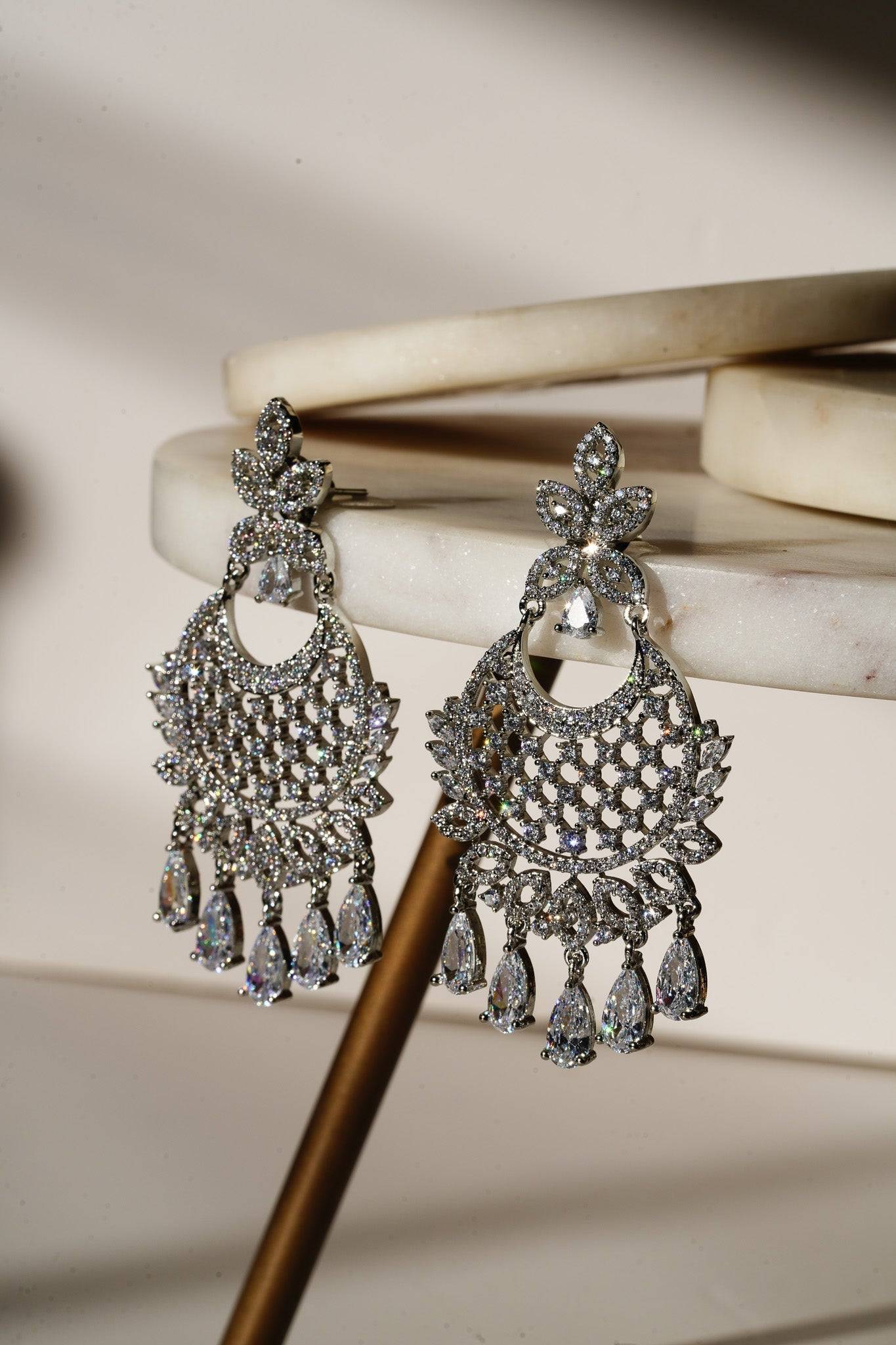 Siya - AD Chandbali Earrings Chandbali from Inaury