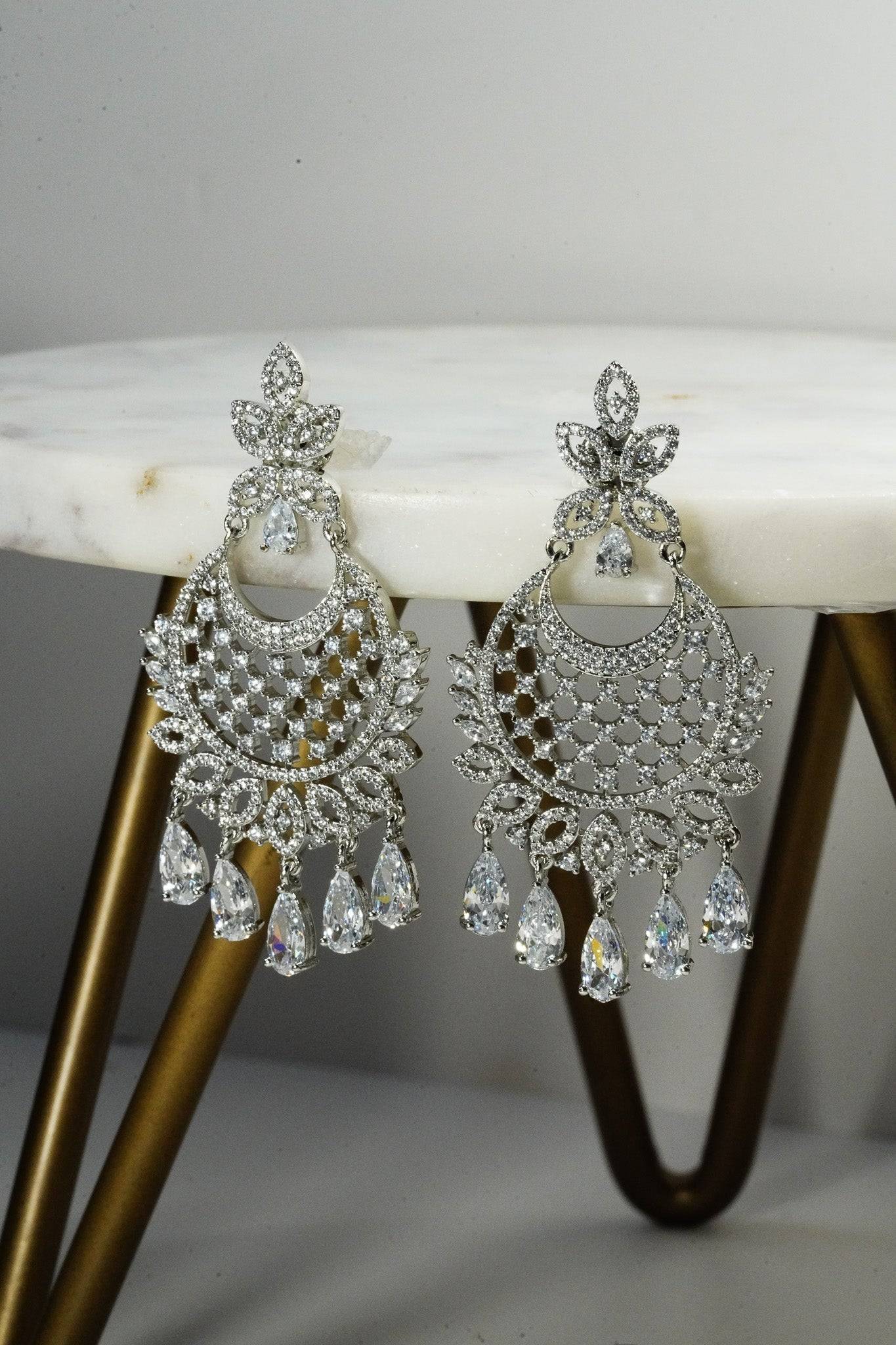 Siya - AD Chandbali Earrings Chandbali from Inaury