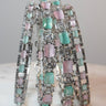 Trisha - Pink & Mint AD Bangles (Set of 4) Bangles from Inaury