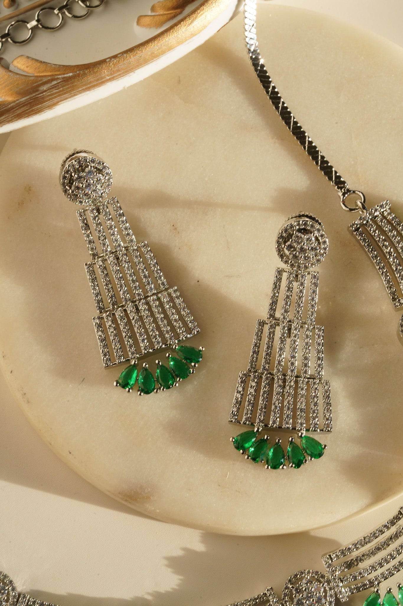 Zareena - AD Necklace Set Classic Necklace Set from Inaury