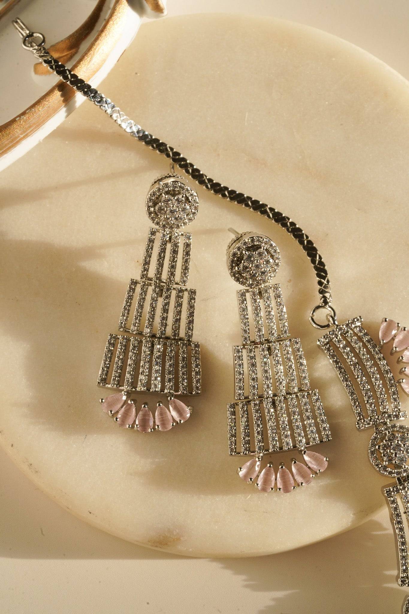 Zareena - AD Necklace Set Classic Necklace Set from Inaury